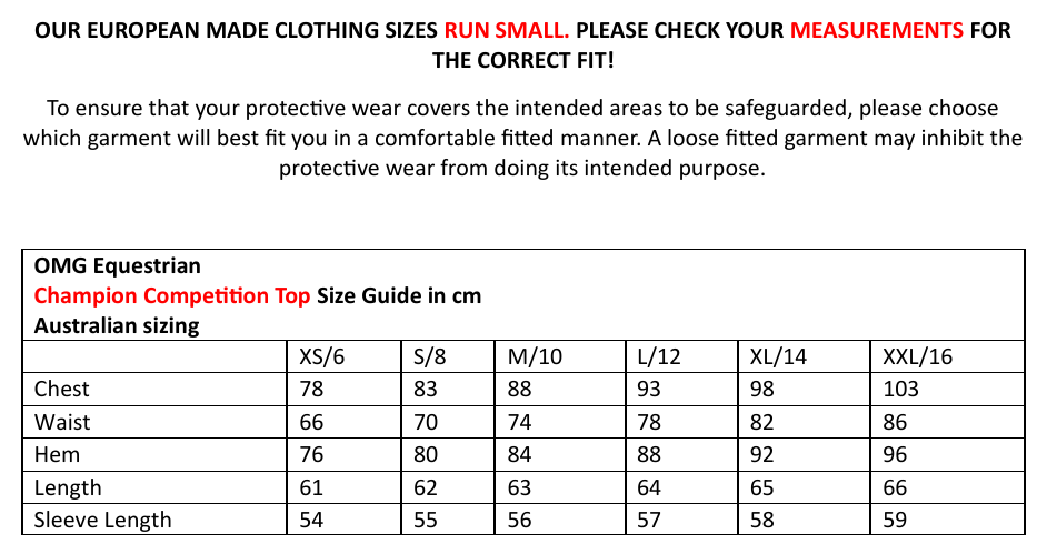 Champion Competition Top with Elbow Protection