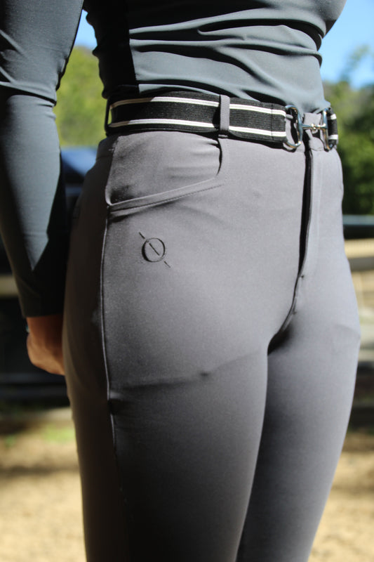 Felix Breeches in Grey with Tailbone Padding