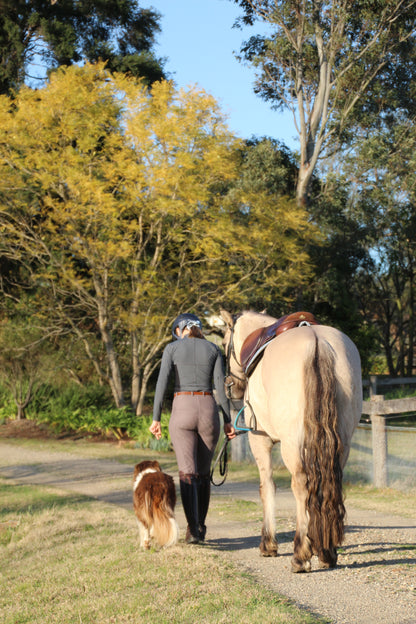 Felix Breeches in Stone with Hip Protection