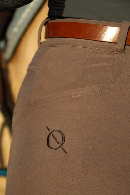 Felix Breeches in Stone with Hip Protection