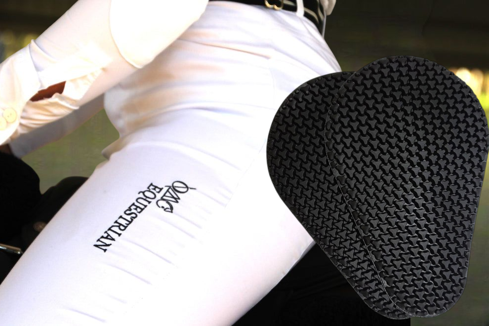 Pro Form-Fitting Breeches in Crisp White with Hip Protection